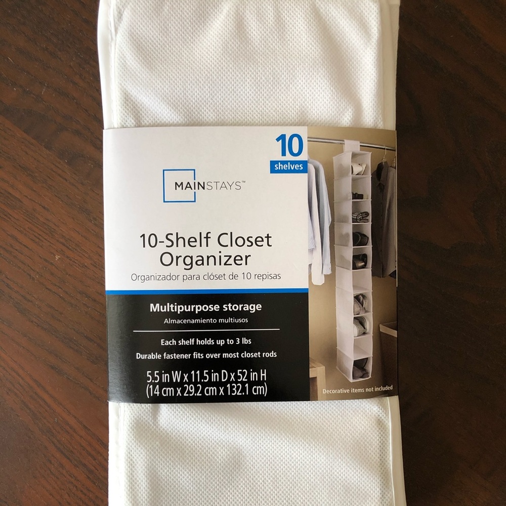 Mainstays 10-Shelf Closet Organizer